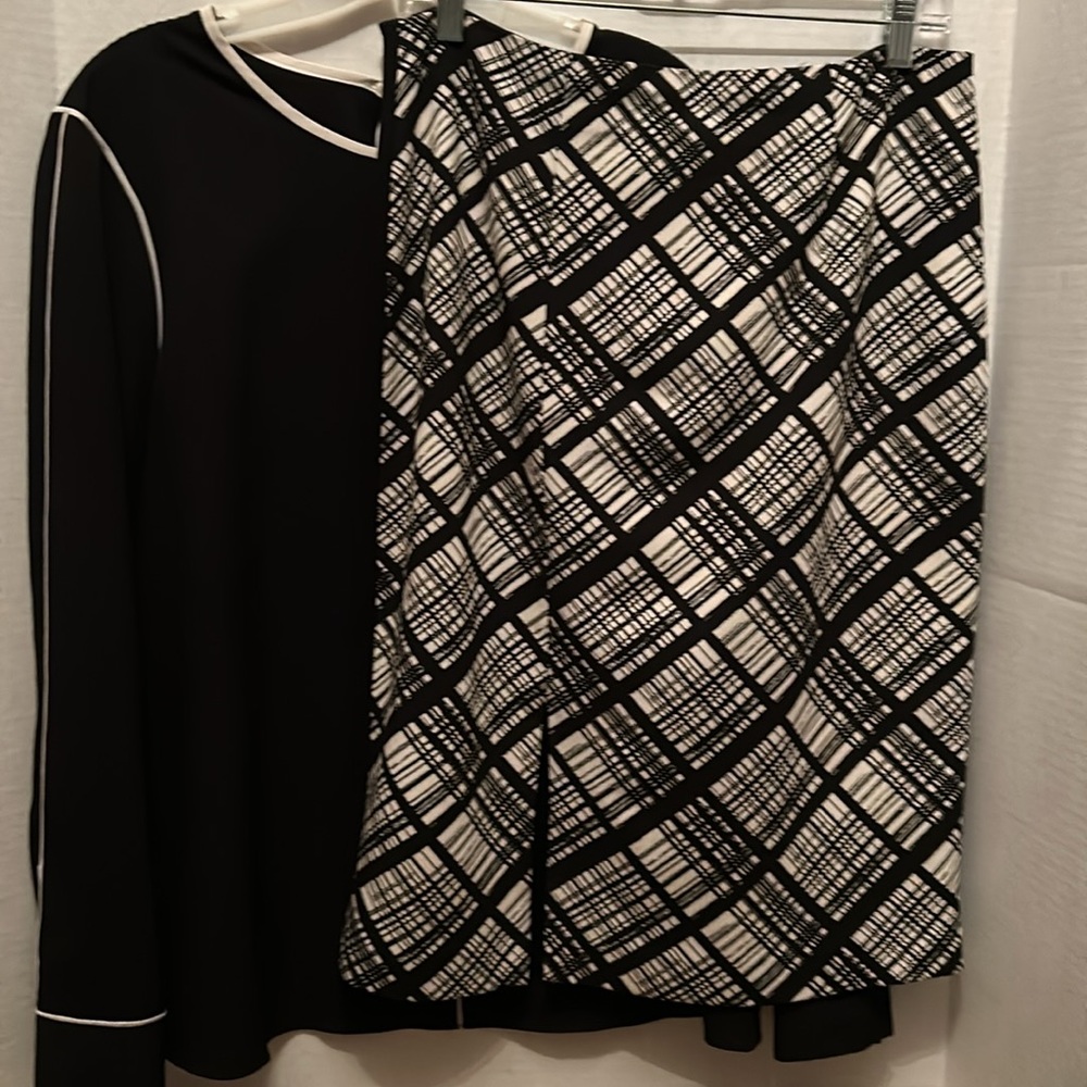 2 pice skirt and blouse.  Both Ellen Tracy.  Sizes 10 and L